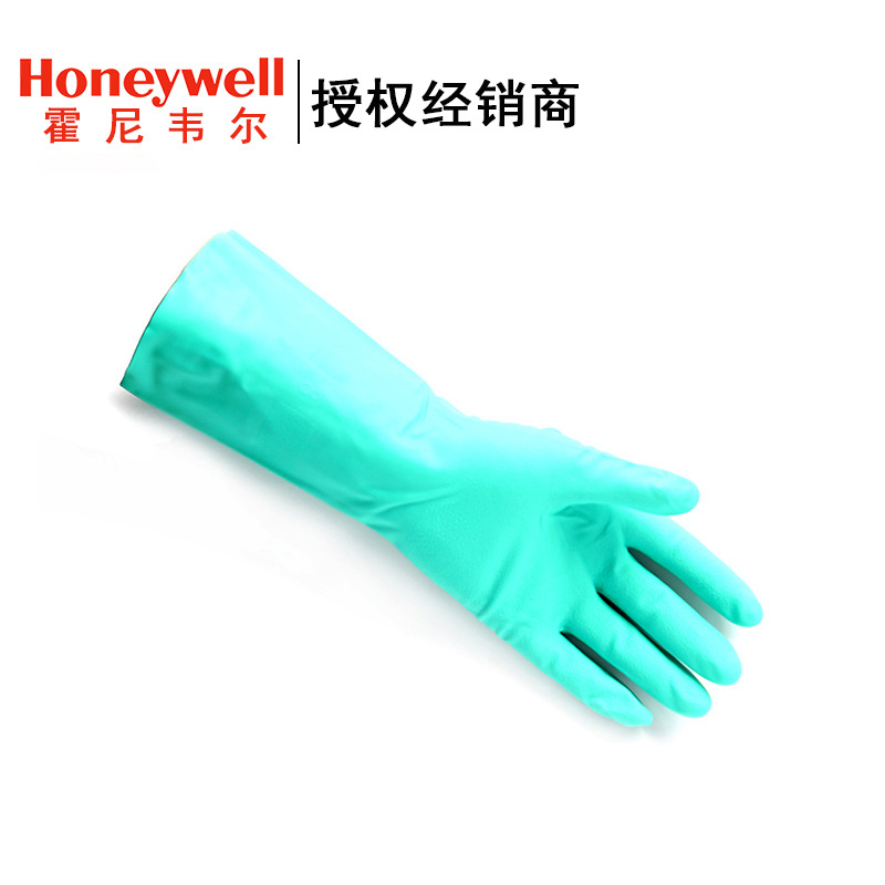 Honeywell/霍尼韦尔 LA102G无衬丁腈手套 直筒袖口