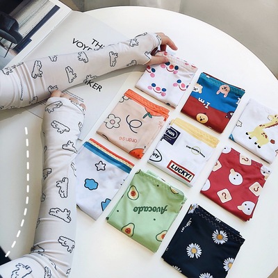 韩版夏季冰袖防晒袖套跑男骑行手套户外薄款冰丝冰袖女|ru