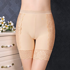 Jade Charm 8972 Sheer Seamless Lace High-Waisted Security Underpants for Women Abdominal Shaping Leggings Anti-Slip Plus Size