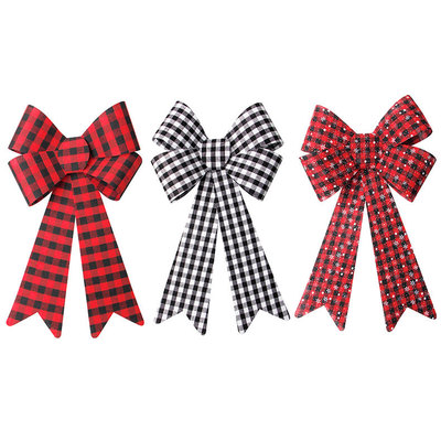 【厂家直销】美丝达ribbon手工成品pvc圣诞节蝴蝶结丝带定制批发|ms