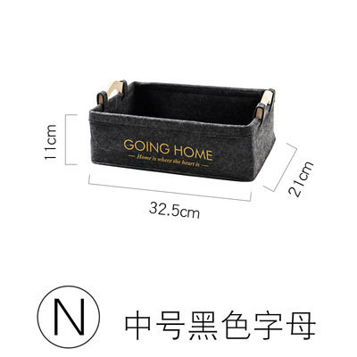 Fábrica al por mayor cesta de almacenamiento de fieltro ropa sucia cesta de almacenamiento de fieltro libro hogar caja de almacenamiento de fieltro