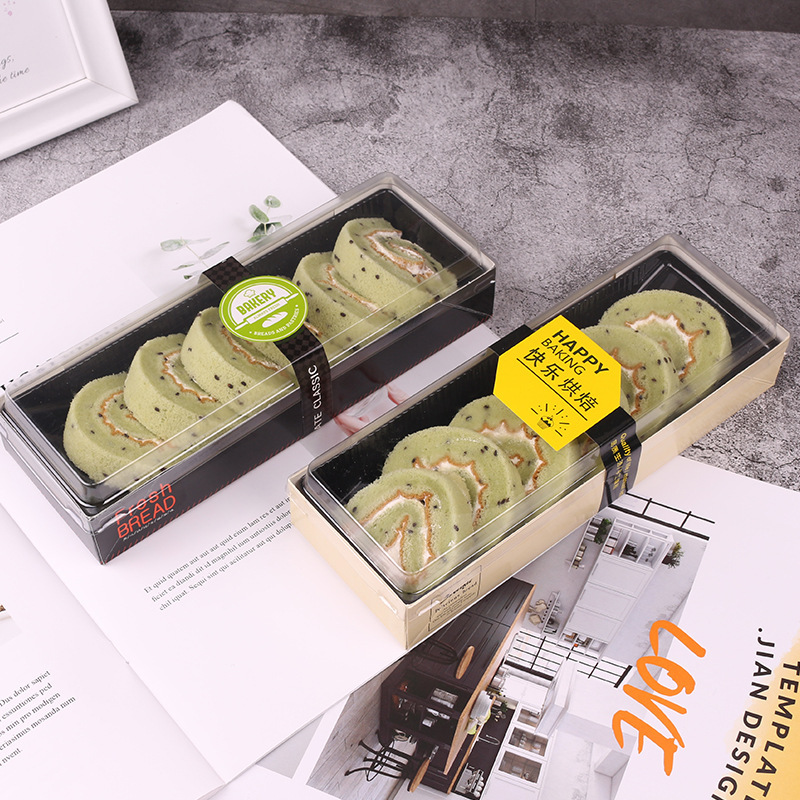 寿司包装盒长条梯形西点木盒蛋糕盒蛋卷盒烘焙蛋糕西点盒绿豆糕盒
