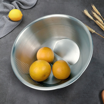 出口日本 异型不锈钢淘米器304淘米盆淘米篮沥水篮多功能厂家直供|ms