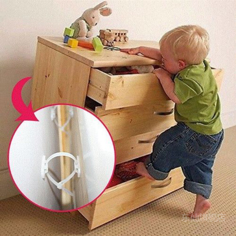 TV furniture anti-inverted bookshelf chest of drawers children's furniture anti-inverted device expansion screw fixed anti-dumping hardware