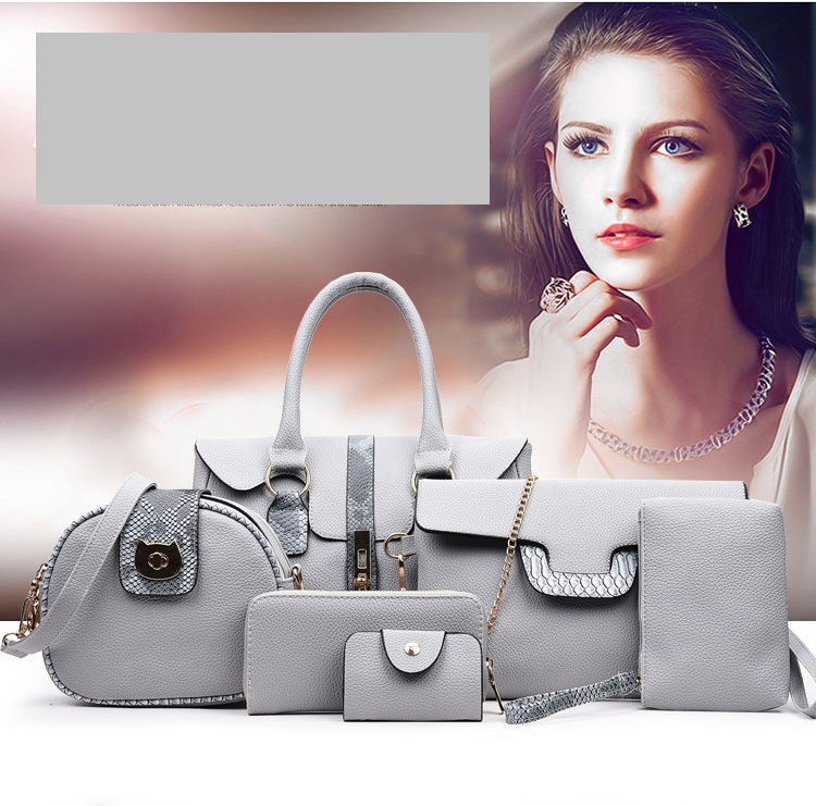 Women's Medium Autumn&winter Pu Leather Fashion Bag Sets display picture 2