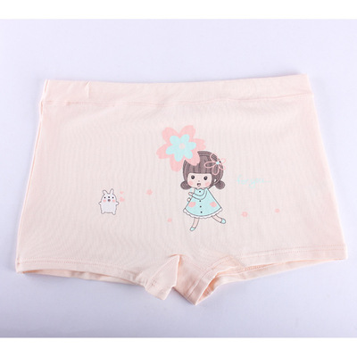 儿童内裤女童内穿平角小裤衩女童宝宝卡通短裤舒适透气小女孩内裤|ru
