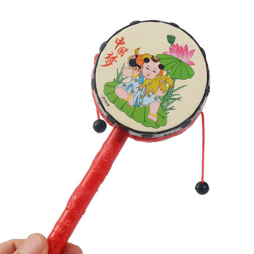 Baby baby rattle rattle newborn auspicious traditional rattle rattle educational hand drum enlightenment toy