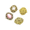 Bronze Crystal Flower Mobile Beauty DIY Pearl Flower Drilling Handband Basket Flower Jewelry Accessories