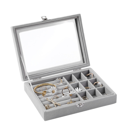 Earrings, earrings storage box, jewelry, dust-proof jewelry box, ear clips, earrings, ear wire organizer, small jewelry box with lid