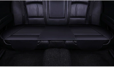 Three-Piece Set All-Inclusive Bamboo Charcoal – Seat cushion, seat cover - black-half-pack-without-bamboo-charcoal-back-leaflet