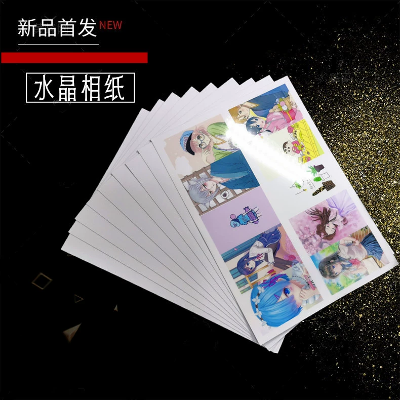 NI Cai Crystal A4 наклейка на карту-ПЭТ расходные материалы наклейка на карту Кристалл фотобумага клейкая печать фотобумага Хрустальная наклейка на карту фотобумага