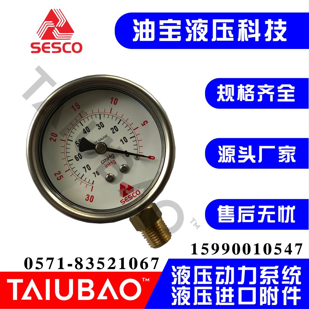 旋盖式压力表 SESCO压力表 sesco 佑德油压 顶新液压站