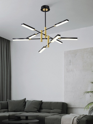 极简风格北欧吊灯具 简约现代大气创意客厅灯个性卧室LED灯饰网红|ru