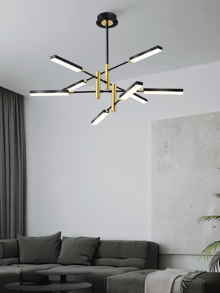 极简风格北欧吊灯具 简约现代大气创意客厅灯个性卧室LED灯饰网红|ru