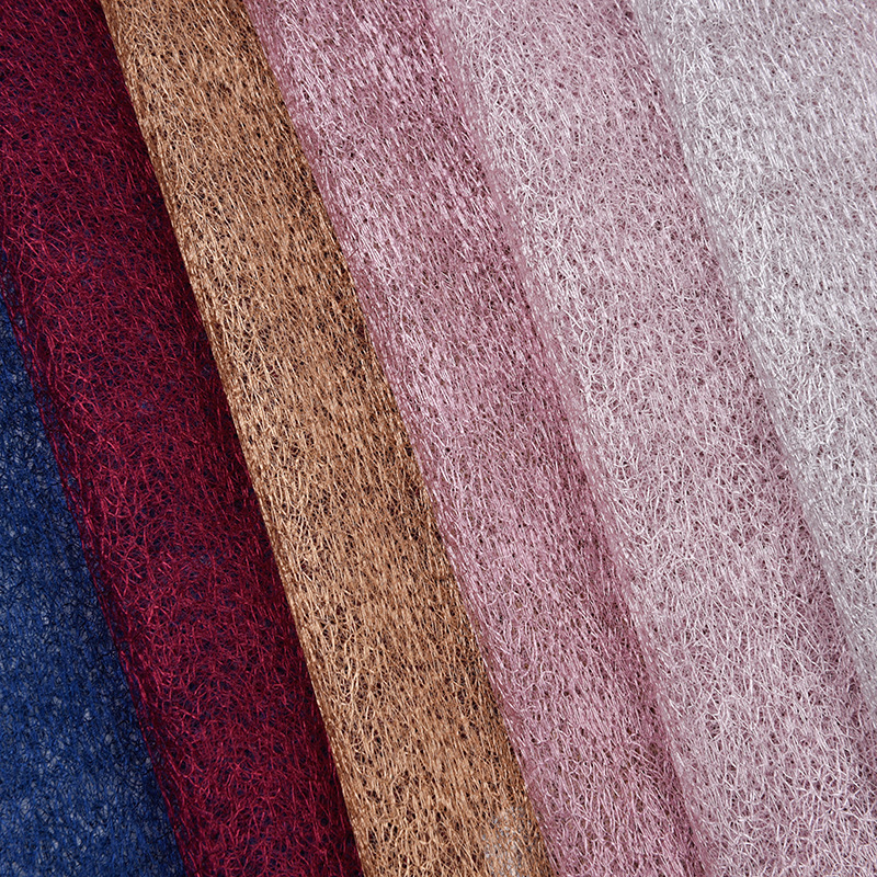 经编涤纶网 绣花底布 有光网布 网眼布料加工 包装装饰网 乱网