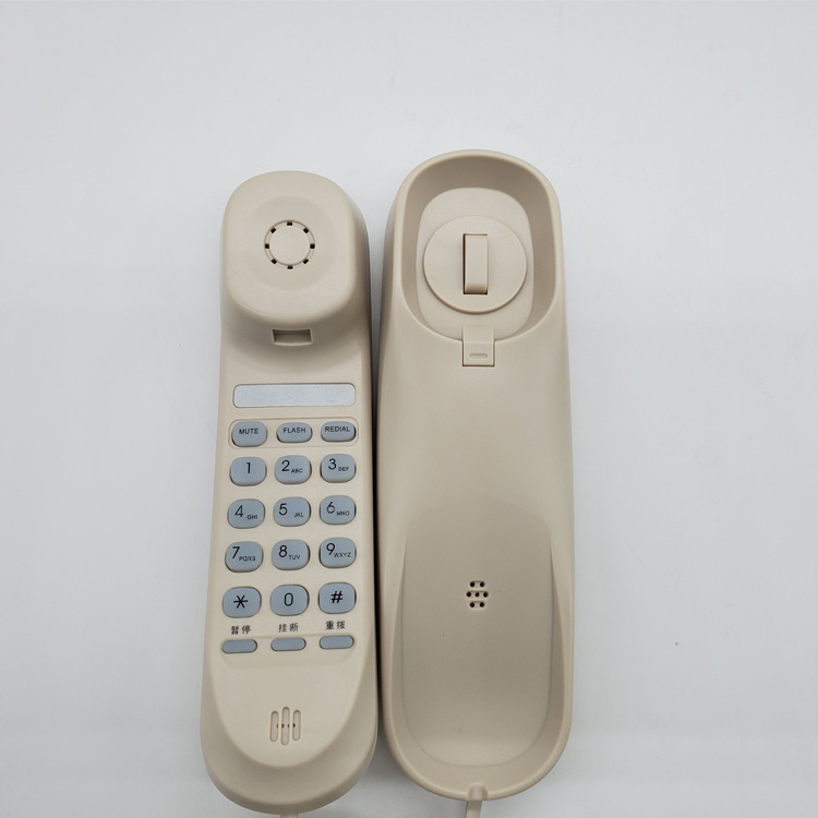 Teléfono fijo de pared pequeña extensión Hotel baño teléfono de pared teléfono pequeño