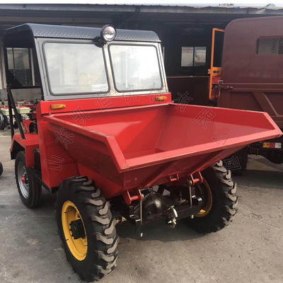 [建筑工地翻斗车 一吨两吨翻斗运输车 柴油动力翻斗车工矿运输车]