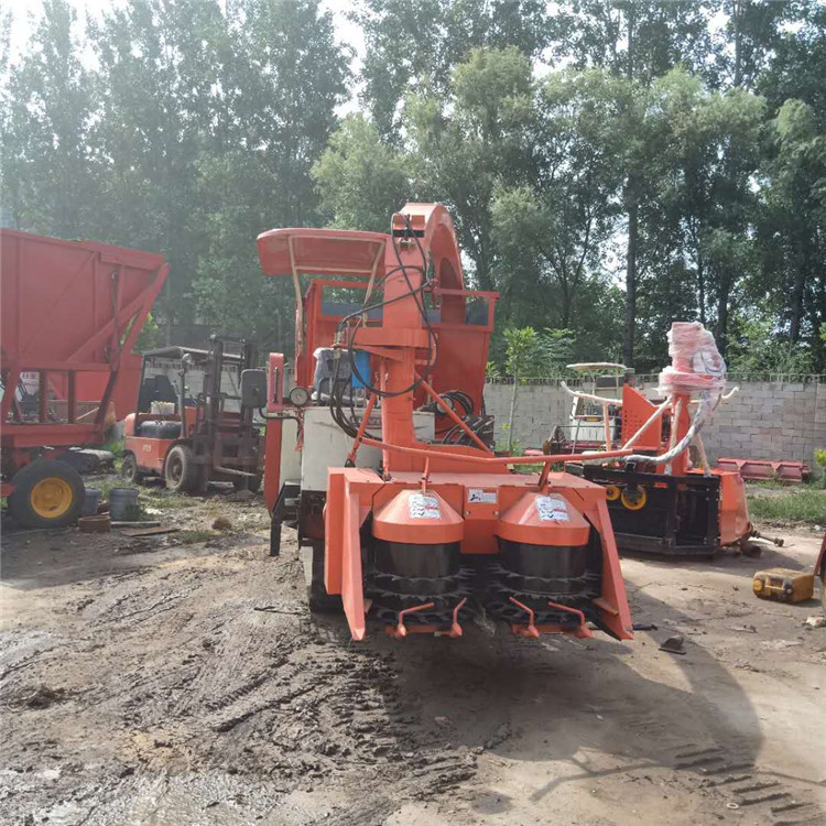 泰丰玉米秸秆收割粉碎一体机 背负式履带青储机 90/100马力全新