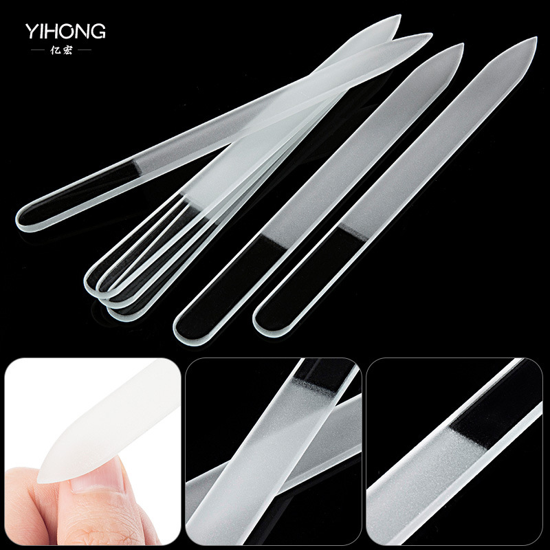 美甲透明玻璃指甲锉抛光打磨条指甲修型锉条独立包装专业美甲工具