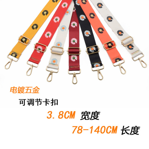 Belted shoulder strap crossbody bag belted crossbody bag ethnic style color blocking belt accessories belt for versatile women's bags