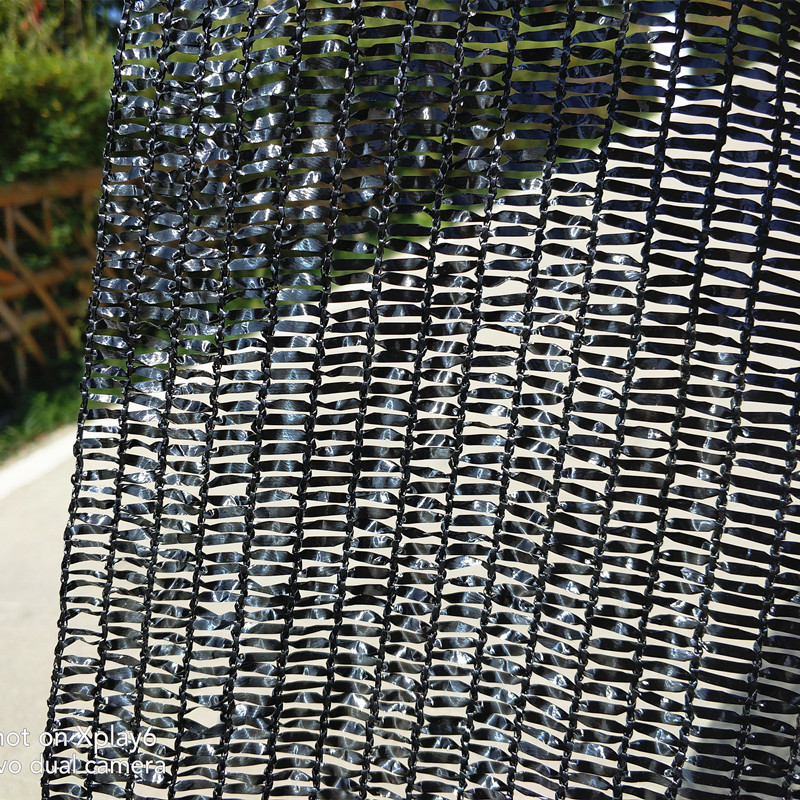 黑色遮阳网户外隔热网农用大棚养殖遮阴网阳台庭院楼顶防晒网