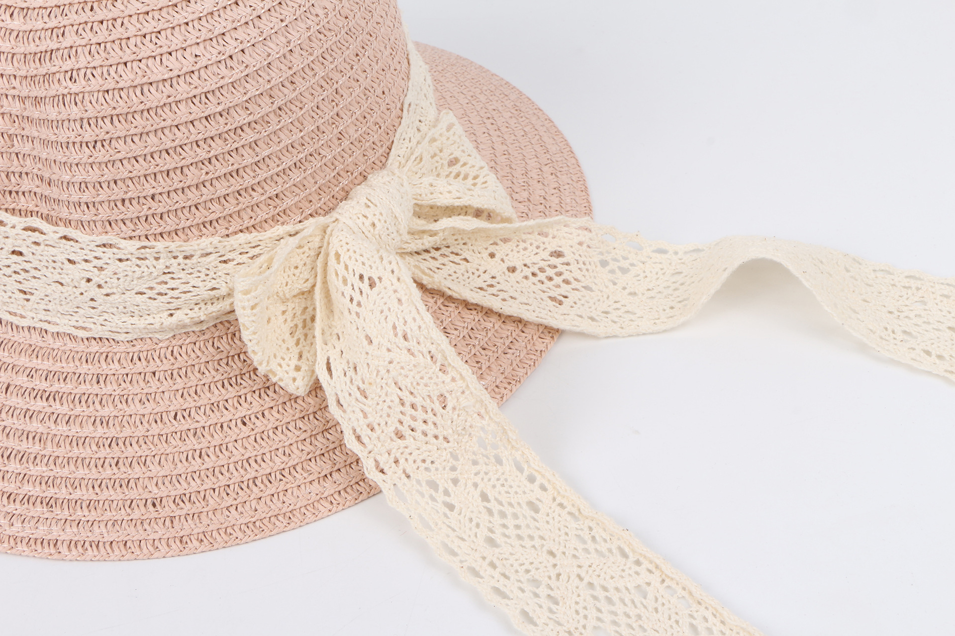 Summer New Style Straw Hat Children Sunscreen Sunshade Hat Side Beach Hat display picture 6