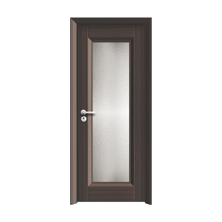 Foshan fábrica de suministro directo de puerta de roble de estilo europeo habitación interior puerta compuesta de madera maciza dormitorio puerta de madera ecológica aislante acústica personalizada