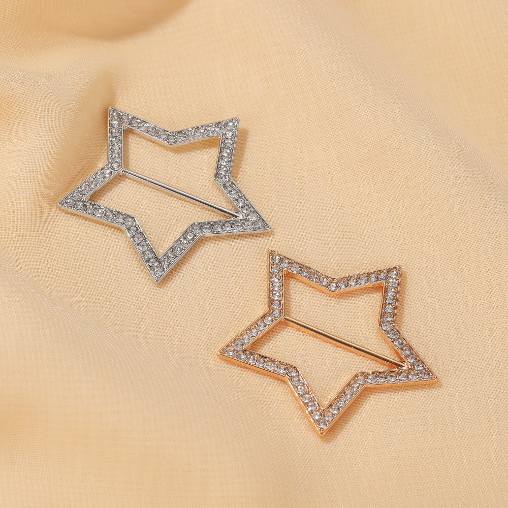 Five-pointed Star Waist Buckle Corner Knotted Simple Shirt Corner Buckle Star Button Wholesale Nihaojewelry display picture 7