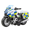 Motorcycle, realistic metal car model, traffic police