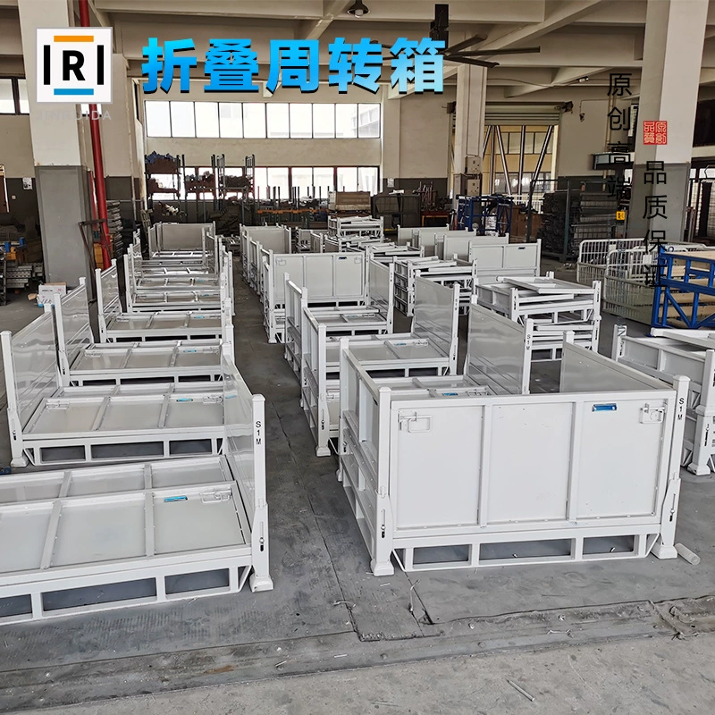 Тяжелый ящик для хранения вместо пластикового Ящика Металлический оборотный ящик для обработки складной железный ящик Почтовые расходы на заказ оптом складной