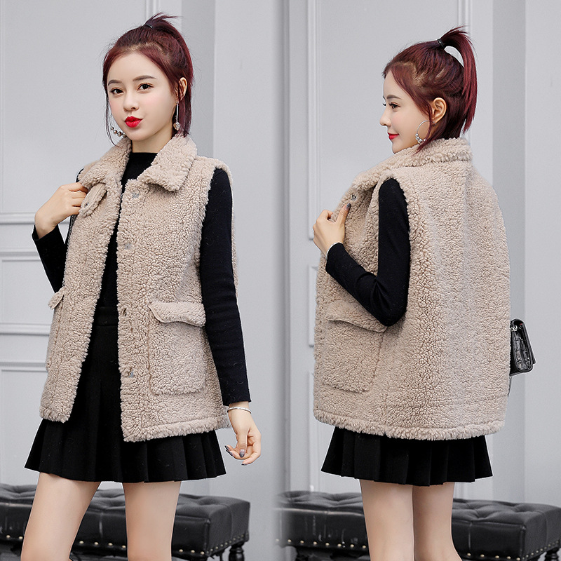 Gilet femme en Fausse laine - Ref 3434710 Image 3