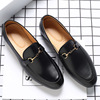 Korean version of leggings， social boys， bean shoes， casual youth loafers