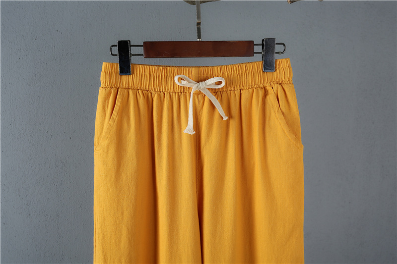 Pentalon été en Coton et lin - Ref 3434476 Image 25