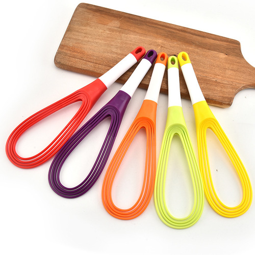 Rotating egg beater, dual-purpose plastic foldable storage mixer, manual dough mixer