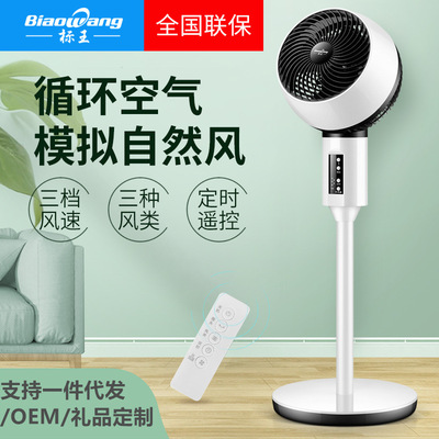 電風扇對流定制貼牌OEM廠家禮品單靜音遙控家用落地空氣循環扇