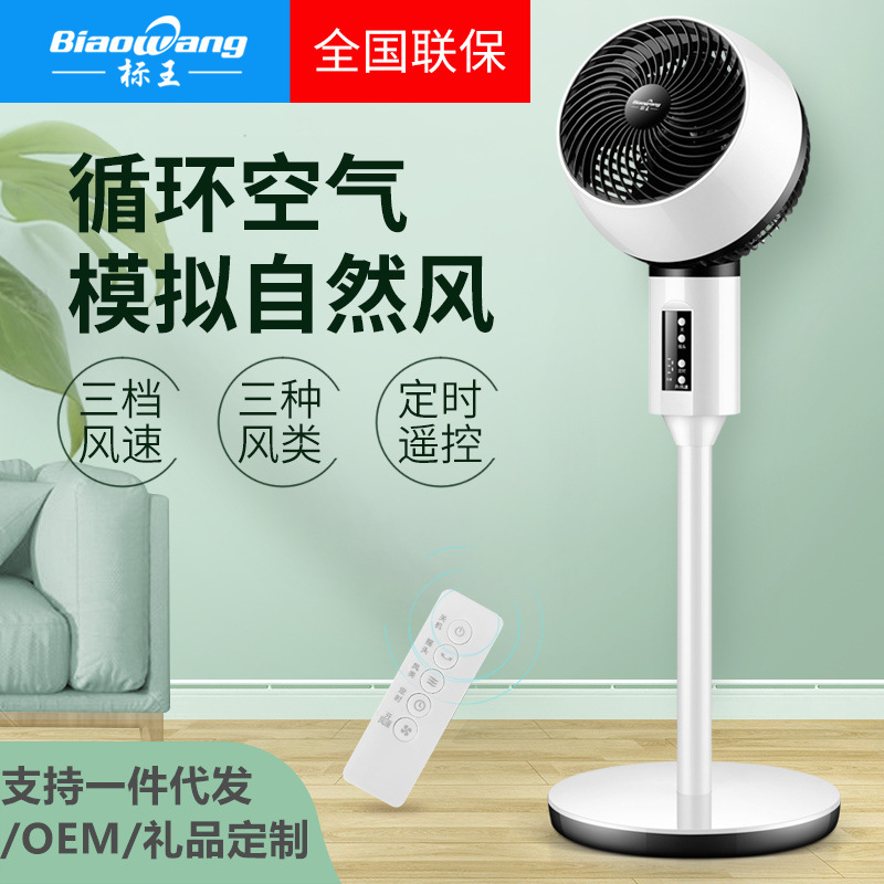 電風扇對流定制貼牌OEM廠家禮品單靜音遙控家用落地空氣循環扇