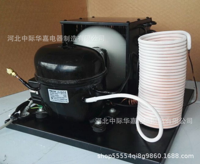 QD85W定制小型冷水机组循环水制冷机开机制冷环保气体冷凝器220V