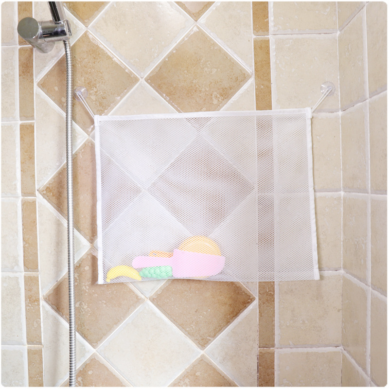 婴幼儿床头收纳网袋浴室收纳袋卫生间厕所儿童用品玩具收纳网袋|ms