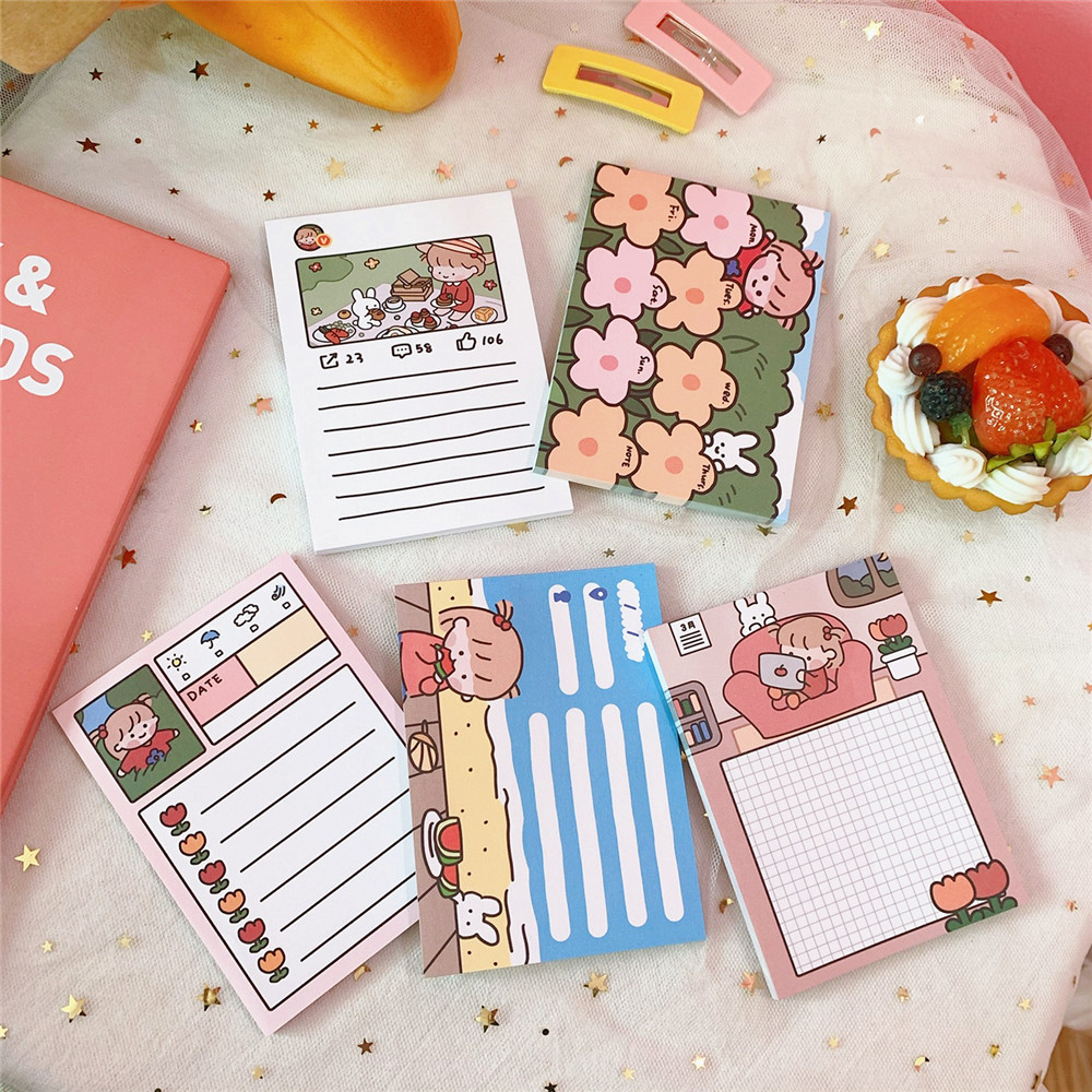 韩版米猫的积极人生便签本计划留言list打卡备忘便携小本新10款