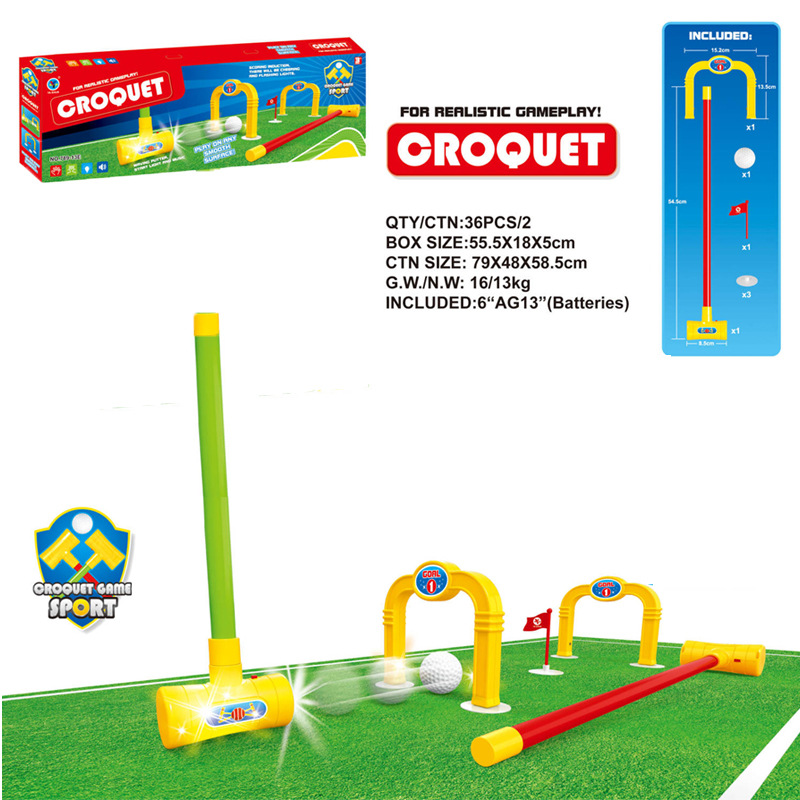 Entretenimiento ocio deportes juguete eléctrico meta inducción de los niños gateball juguete regalo