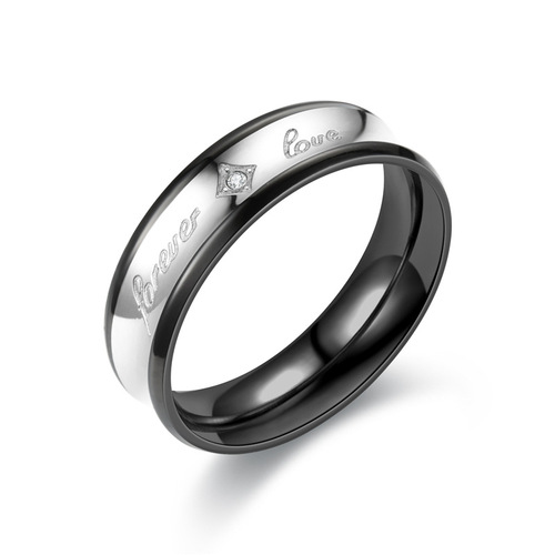 2020 European and American fashionable new rings Forever Love diamond-encrusted zircon couple rings factory direct sales