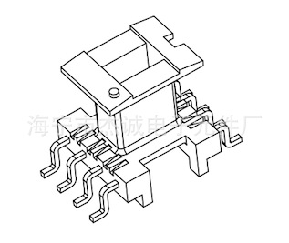 EI10 立式4+4PIN 侧插 EI1018 变压器骨架 电木骨架 厂家直供