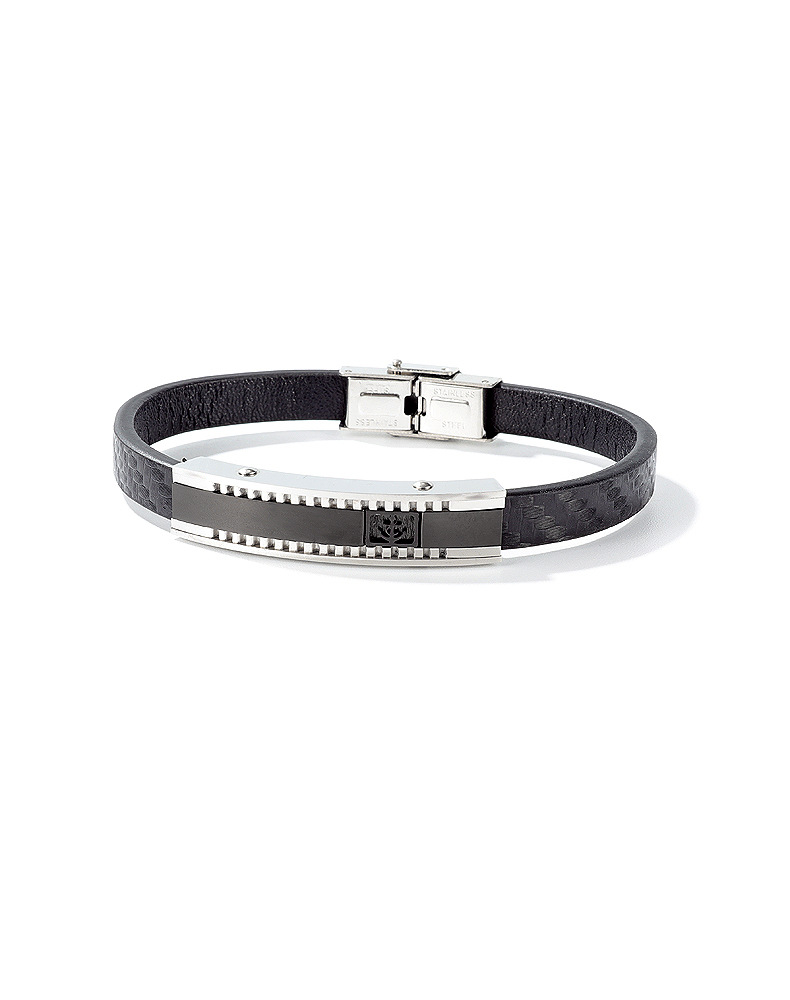 Fashion Leather Titanium Steel Bracelet display picture 4