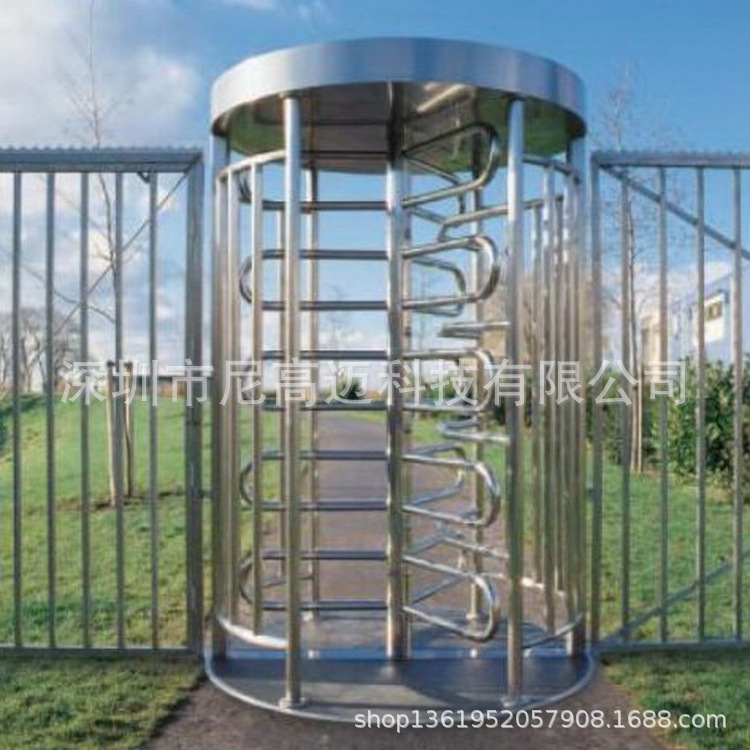 国内品牌旋转门产商 园林景区单向转闸门 机场刷卡全高旋转门