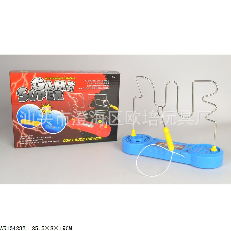 블루 전기 터치 미로 장난감