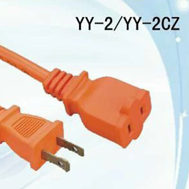 供应两芯美规电源线 美规电源线插头 插座 美式电源线 美标插头线