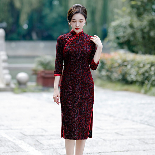 Chinese Dress Qipao for women cheongsam Big size cheongsam dress for women