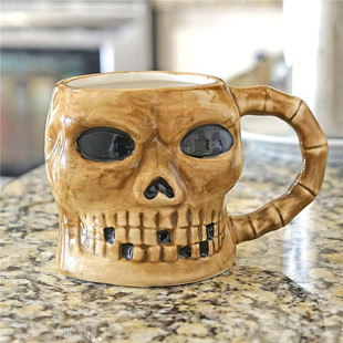 Large Skull Ceramic Coffee Mug���^���մɿ��ȱ����t�^�մɱ���