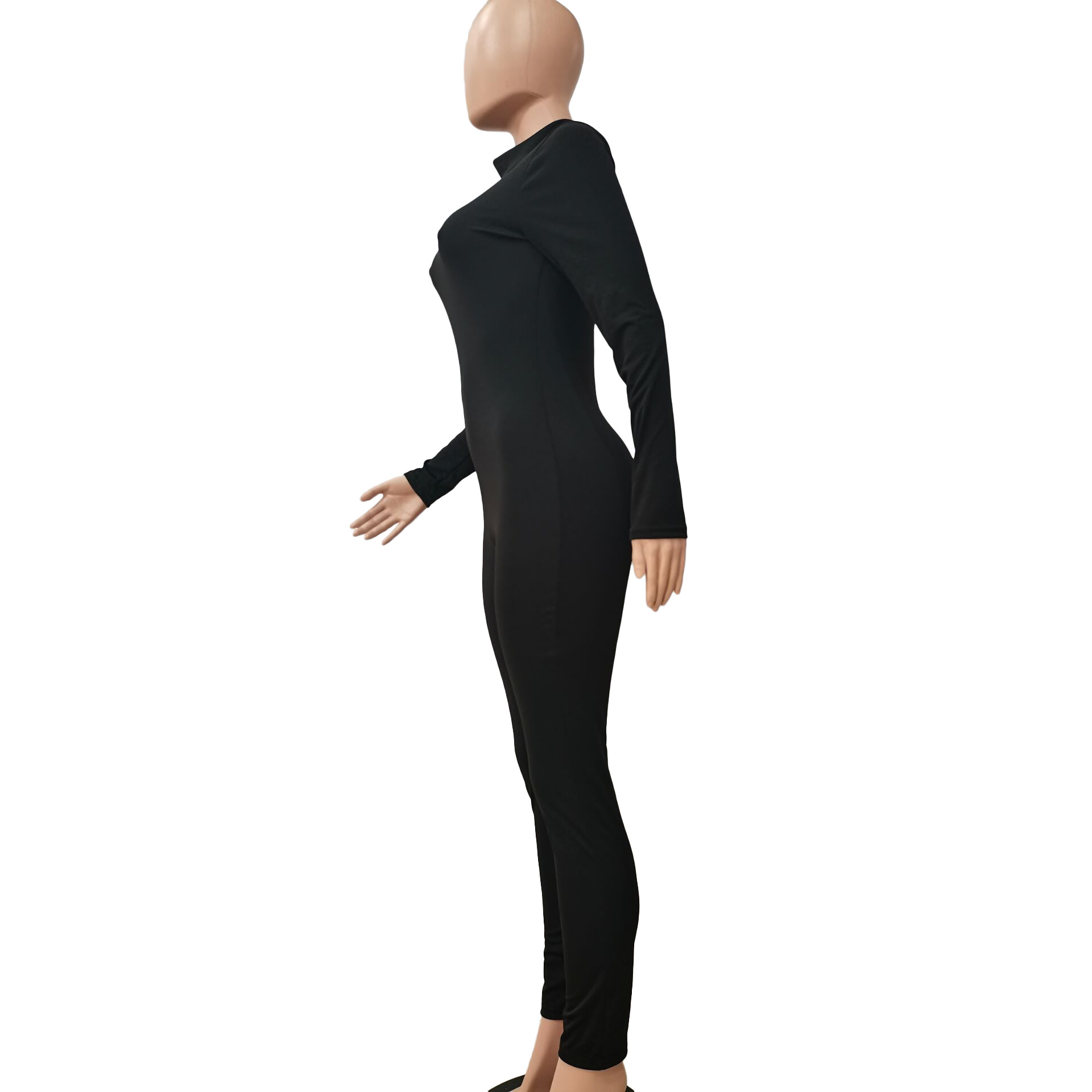 Women Autumn Winter Casual Sexy Solid Color Jumpsuit