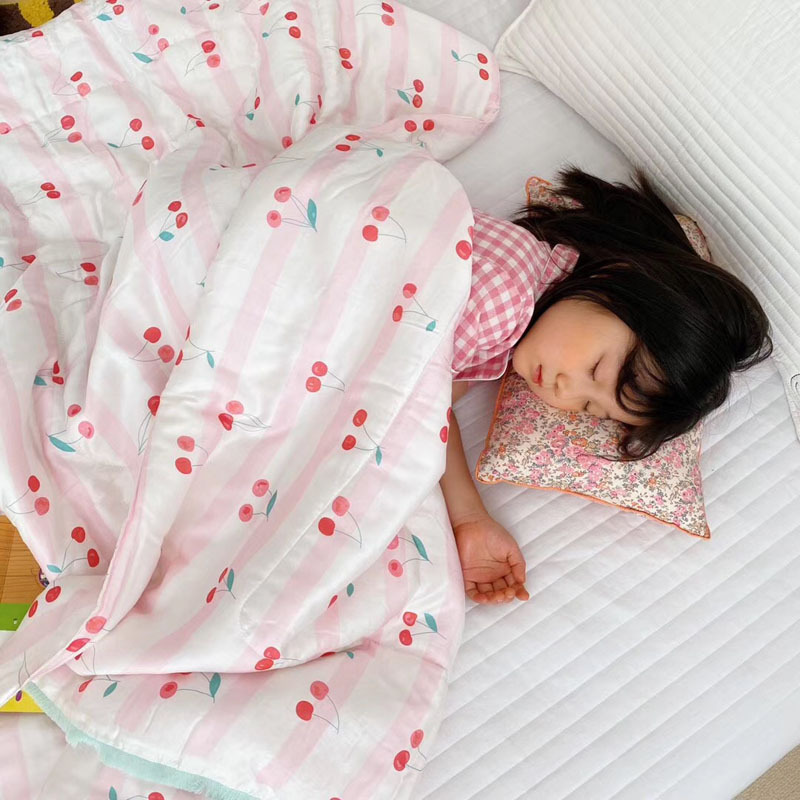 儿童莫代尔天丝夏被 幼儿园夏天薄被子卡通空调被 学生冰丝夏凉被|ru